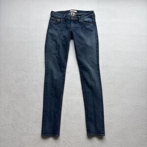 PRVCY Womens Size 26 Jeans Skinny Leg Medium Wash Embroidered Pocket‎ Western